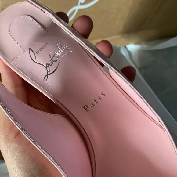 Christian louboutin hot chick $550 sling back 100 pink and yellow available - Picture 7 of 8